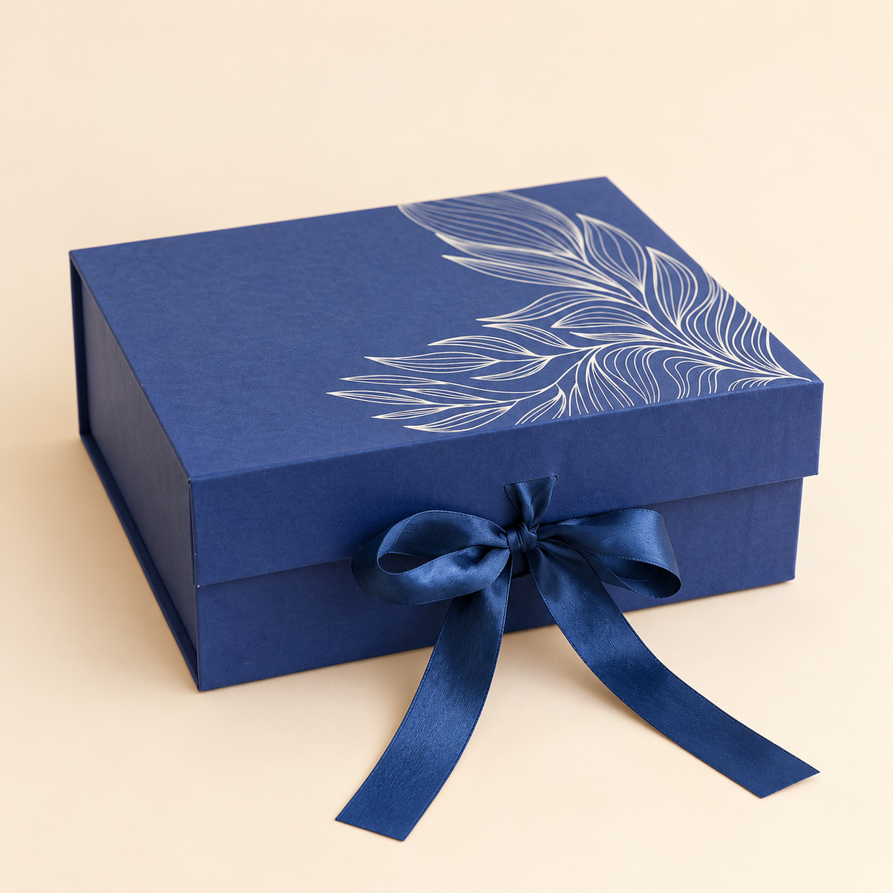 Premium Ribbon Gift Box – Blue