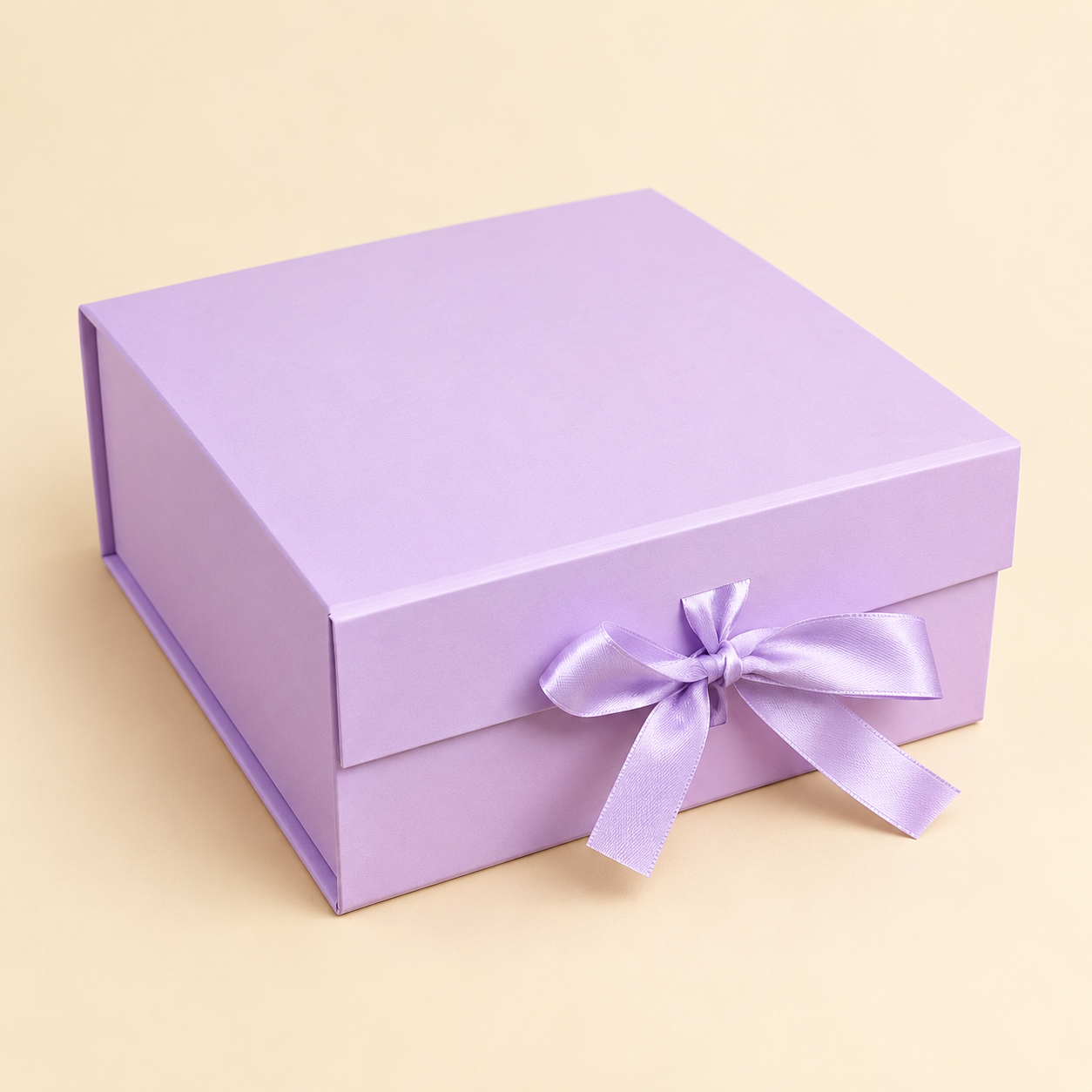 Premium Ribbon Gift Box – Purple