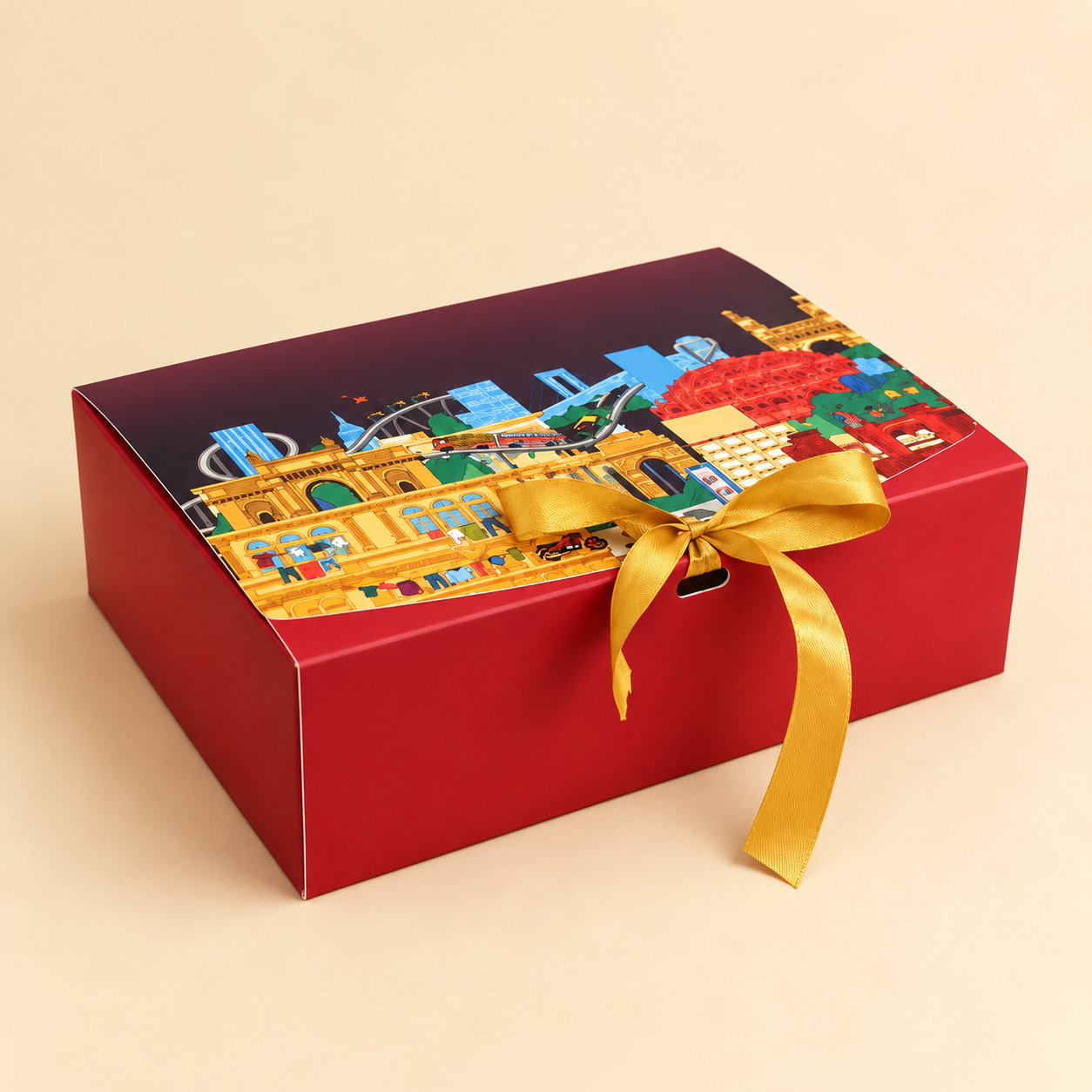 Printed Gift Box – Red