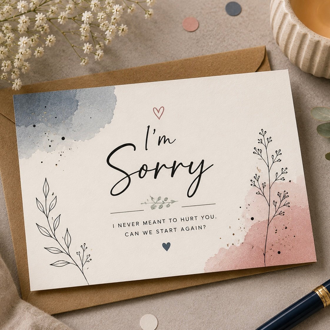 Sorry card